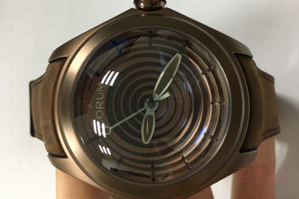 昆仑巧克力色球状盘面BUBBLE自动机械手表
