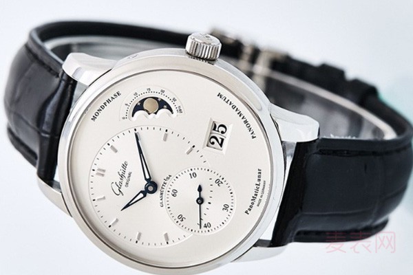 二手格拉苏蒂原创偏心系列自动机械月相男士手表