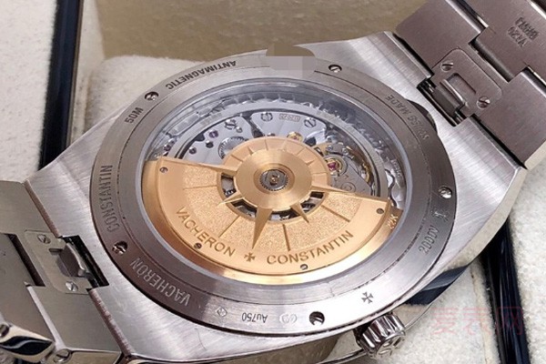 二手江诗丹顿纵横四海系列自动机械手表表背机芯细节图
