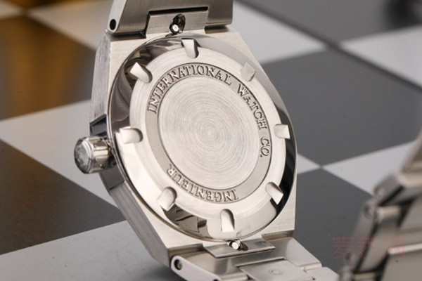 二手万国工程师系列自动机械计时腕表表背图