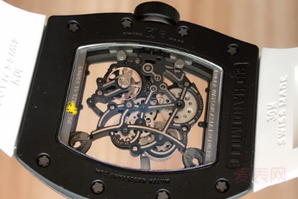 二手理查德米尔碳纤维镂空机械手表表背图