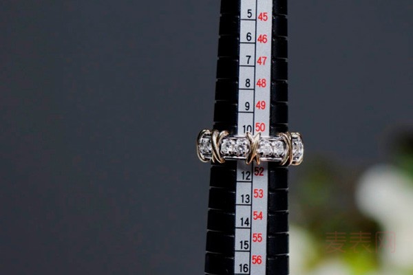二手蒂芙尼玫瑰金钻石戒指尺寸大小图