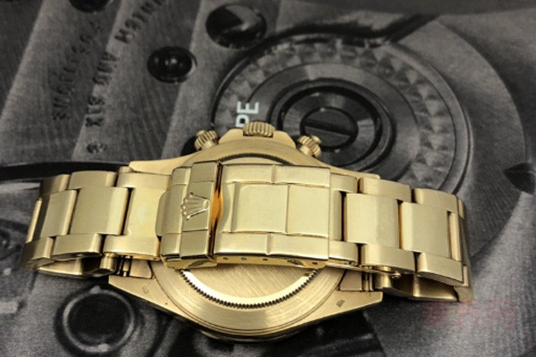 二手劳力士老款迪通拿系列18k黄金自动机械腕表